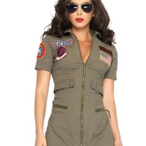 Leg Avenue Top Gun Costume Flight Dress
